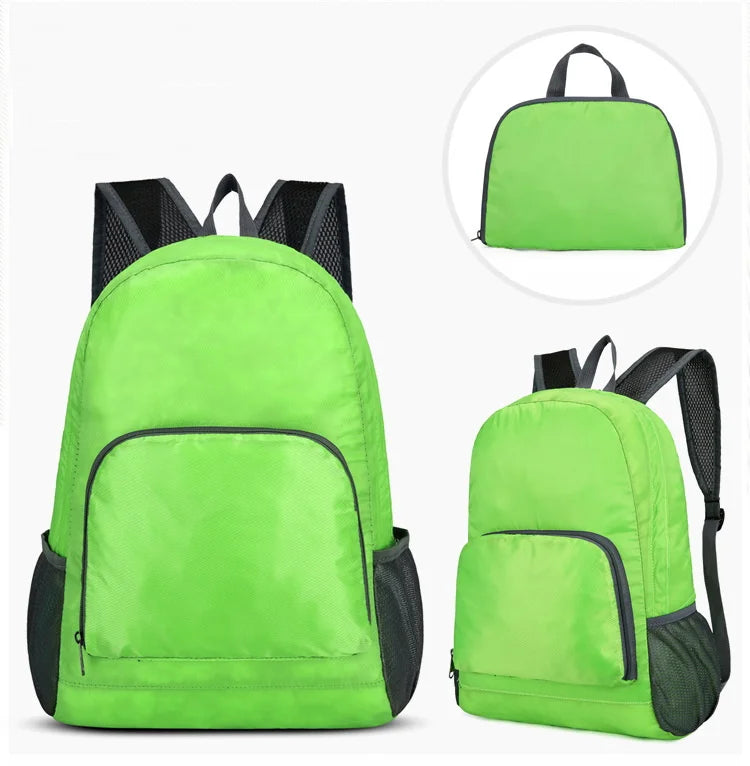 Astronaut Print Lightweight Outdoor Backpack Green