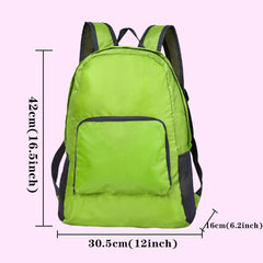 Astronaut Print Lightweight Outdoor Backpack Green