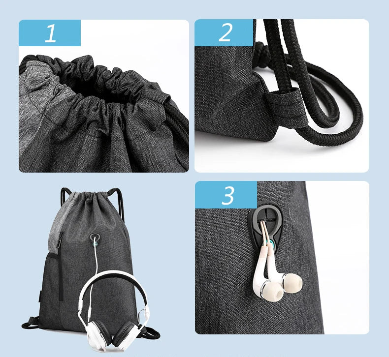 Packable Backpack Unisex Bundle Rope Sport Backpack