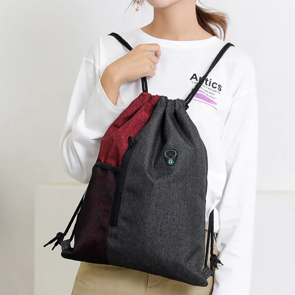 Packable Backpack Casual Unisex Bundle Rope Sport Backpack