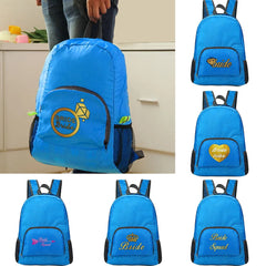 Packable Backpack Foldable Outdoor Folding Backpack Bride Print Daypack Bag
