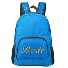 Packable Backpack Foldable Outdoor Folding Backpack Bride Print Daypack Bag