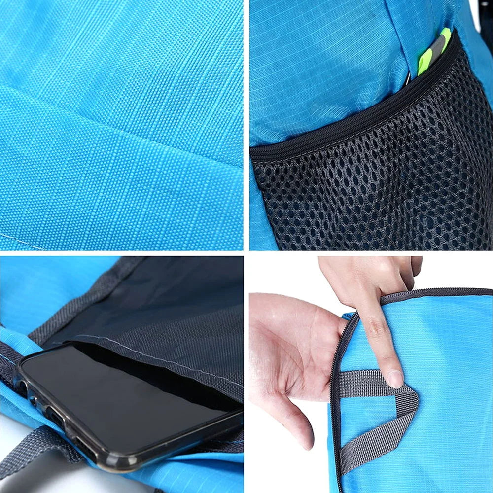 Packable Backpack Foldable Outdoor Folding Backpack Bride Print Daypack Bag