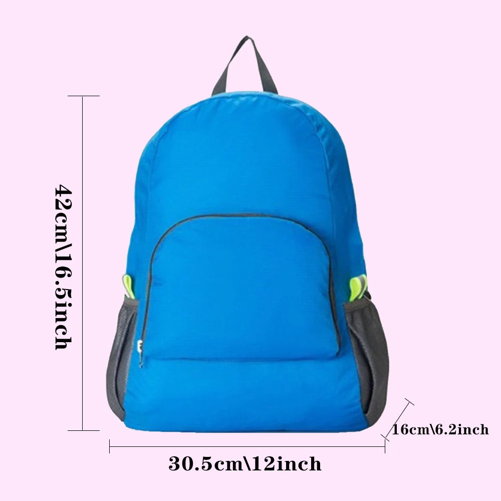 Packable Backpack Foldable Outdoor Folding Backpack Bride pattern Hiking Daypack