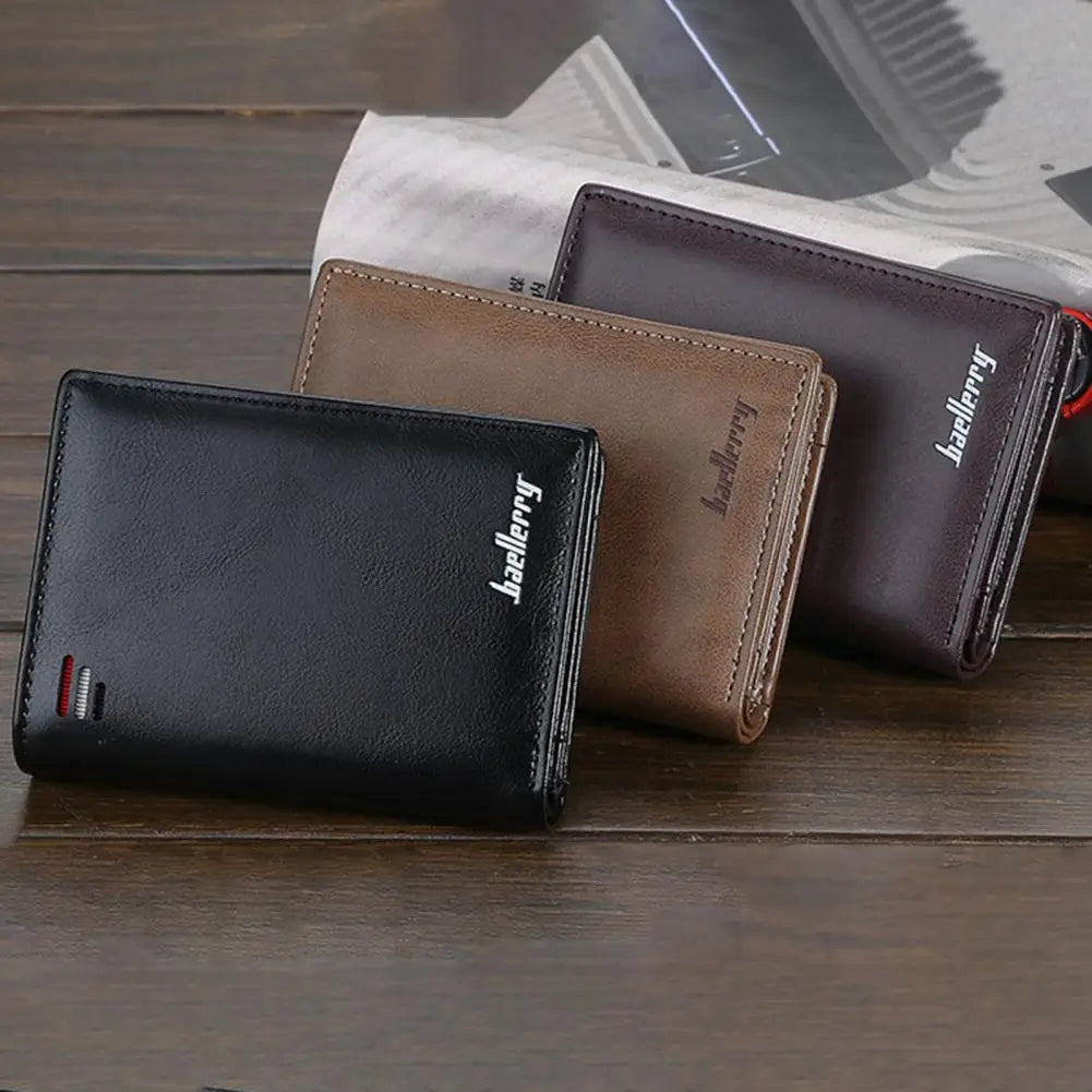 Retro Square Coin Purse Male Cash Holder for Trip