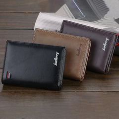 Retro Square Coin Purse Male Cash Holder for Trip