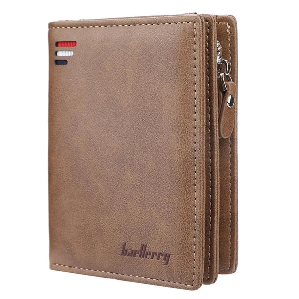 Retro Square Coin Purse Male Cash Holder for Trip