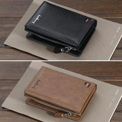 Retro Square Coin Purse Male Cash Holder for Trip