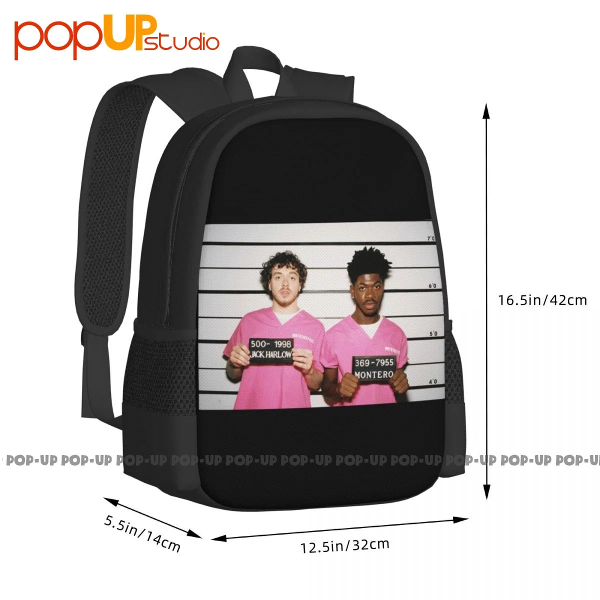 Lil Nas X Jack Harlow Backpack Large Capacity Travel Sports Style