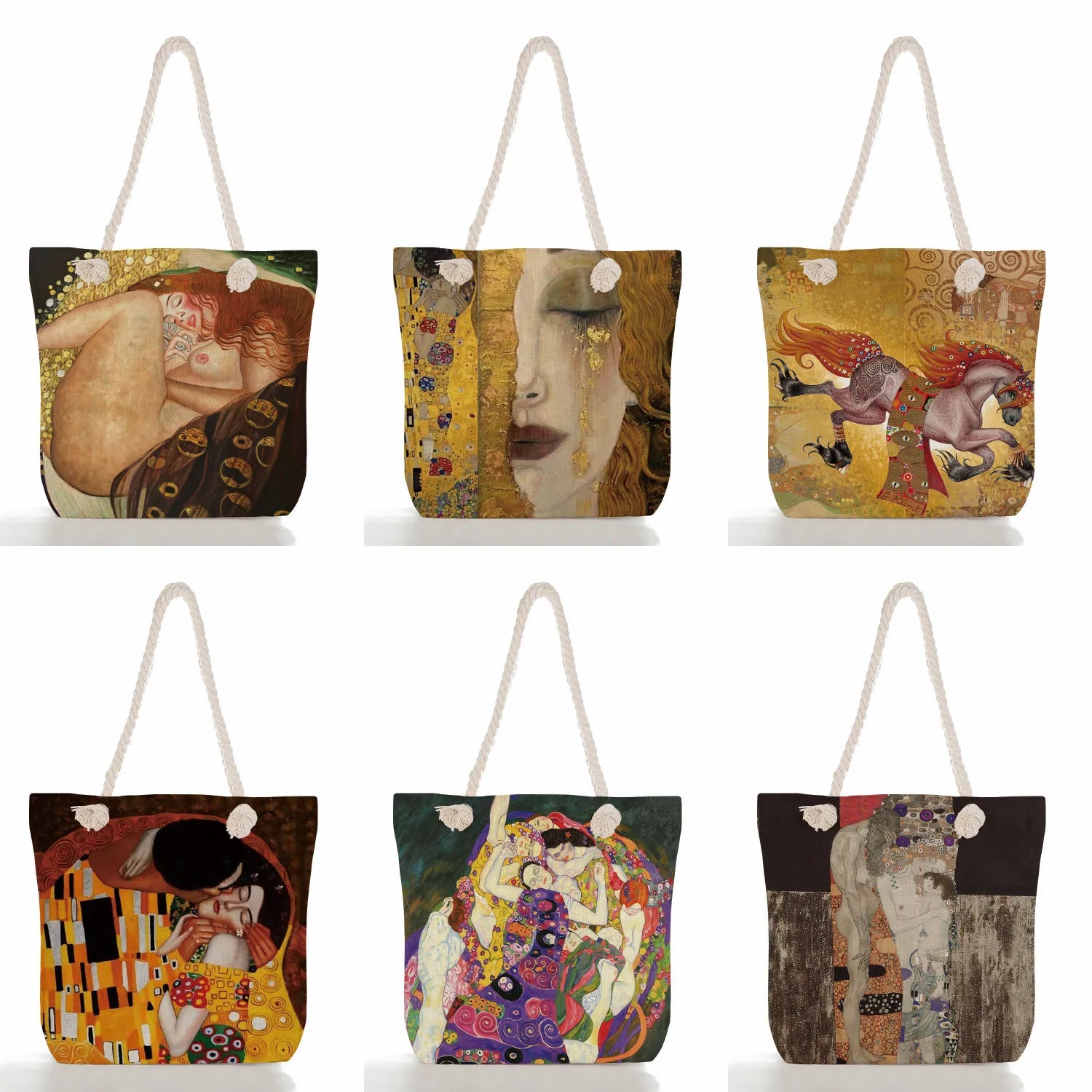 Abstract Oil Painting Tote Bag Shoulder Bag