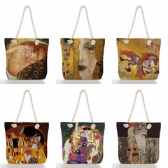 Abstract Oil Painting Tote Bag Shoulder Bag
