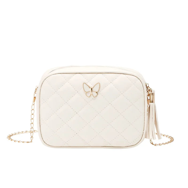 Lingge Chain Camera Bag Small Crossbody Embroidered Handbag