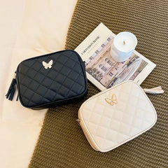 Lingge Chain Camera Bag Small Crossbody Embroidered Handbag