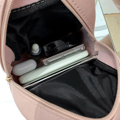 Lingge Embroidery Ladies Crossbody Mini Small Backpack Women Messenger Bag
