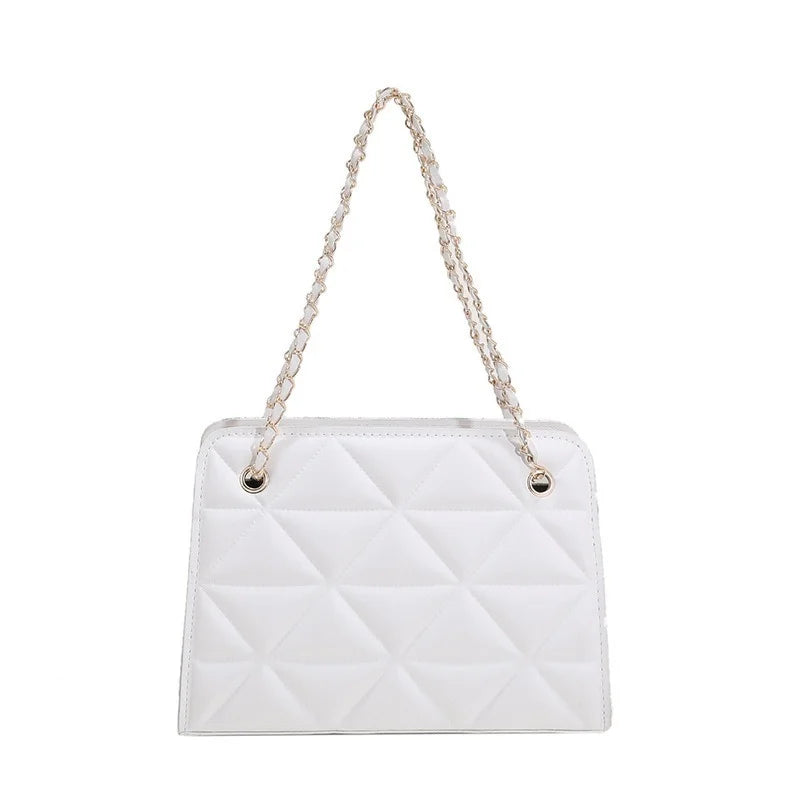Lingge Chain Messenger Bag One Shoulder Tote Bag