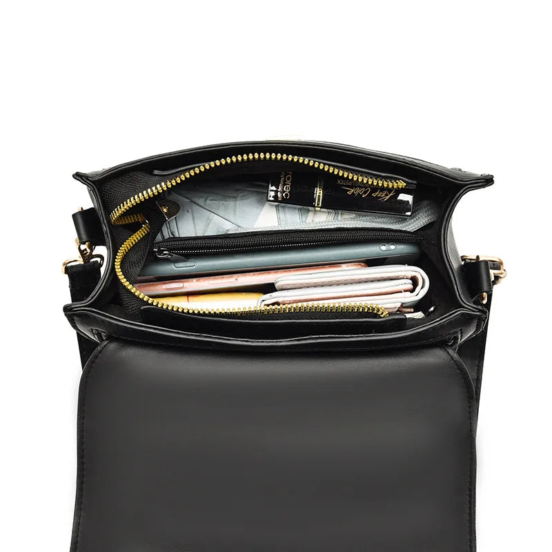 Lingge Texture One-shoulder Handbag Ladies Fall/winter Hot-selling