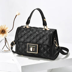 Lingge Texture One-shoulder Handbag Ladies Fall/winter Hot-selling