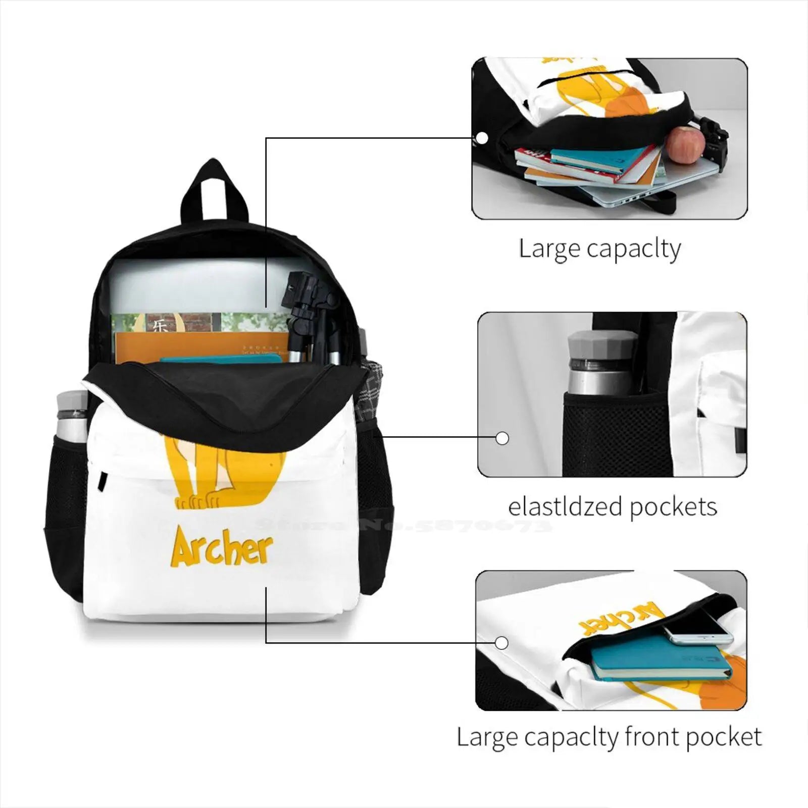 Lion Baby Boy Wild Animal Name Teen College Student Backpack Laptop Travel Bags