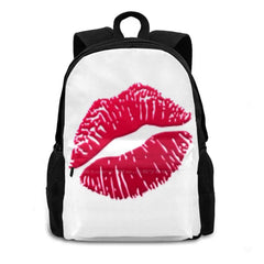 Lips Kiss Large Capacity Backpack Laptop Travel Bags