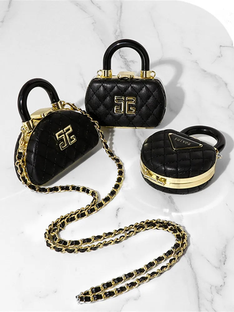 Chain Shoulder Bag Mini Handbag Purse Mirror Messenger Bags