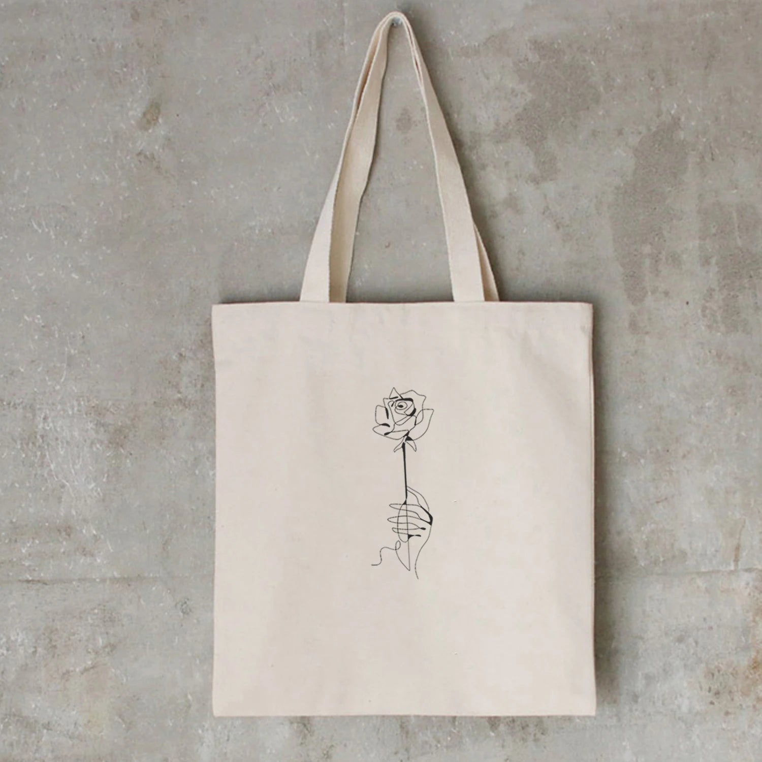 Flower Print Eco Reusable Shoulder Bag for Women