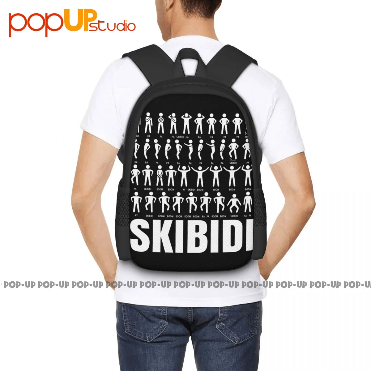 Skibidi Dance Routine Challenge Backpack Large Capacity Multi-function