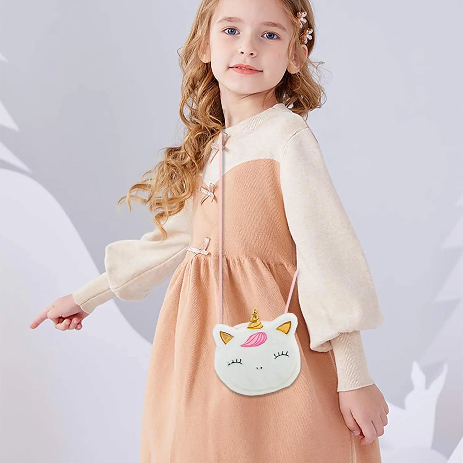 Unicorn Kids Purse Crossbody Princess Handbags Shoulder Messenger Bag