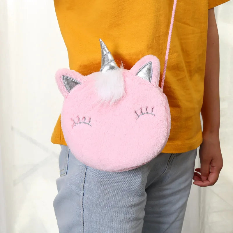 Unicorn Kids Purse Crossbody Princess Handbags Shoulder Messenger Bag