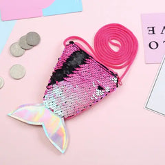 Mermaid Tail Coin Reversible Sequin Fish Scale Bag