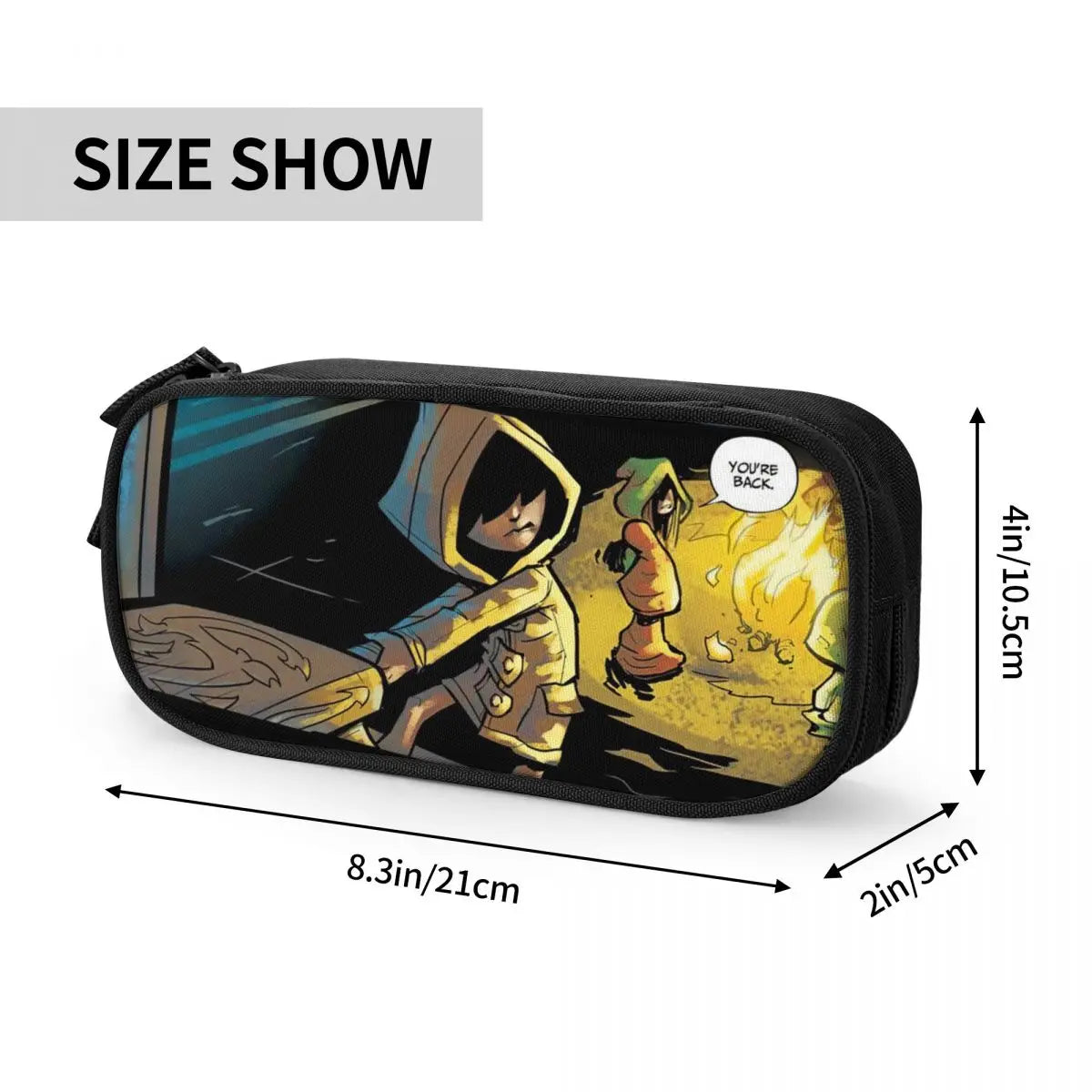 Little Nightmares Pen Box Student School Anime Zipper Pouch Bag