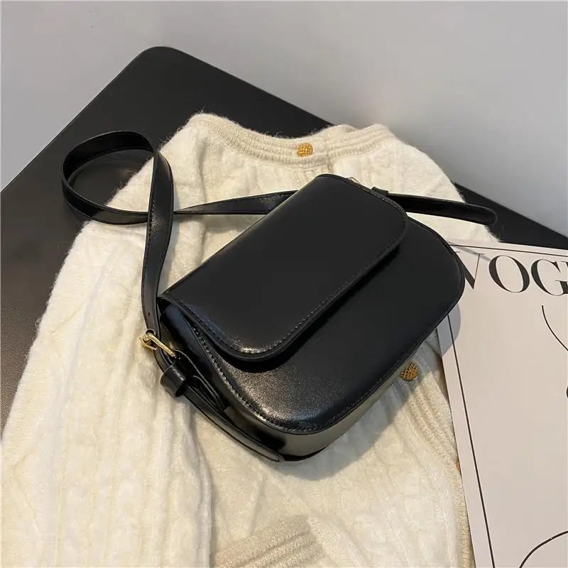 Vintage Casual Mini PU Handbags Women Bags Flap Shoulder Bags