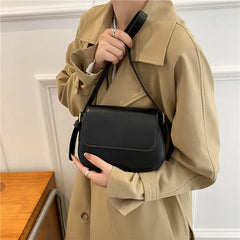 Vintage Casual Mini PU Handbags Women Bags Flap Shoulder Bags