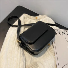 Vintage Casual Mini PU Handbags Women Bags Flap Shoulder Bags