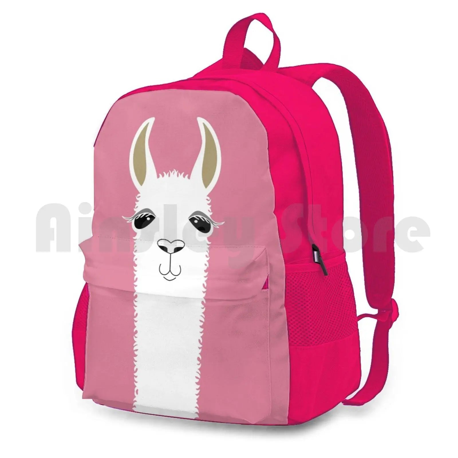 Llama Portrait #5 Outdoor Hiking Backpack Waterproof Camping Travel Pet
