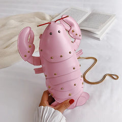 3D Lobster Shoulder Bag Mini Crossbody Women Handbag C