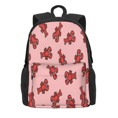 Lobsters Pattern On Light Pink Backpacks Men's Backpacks Bags
