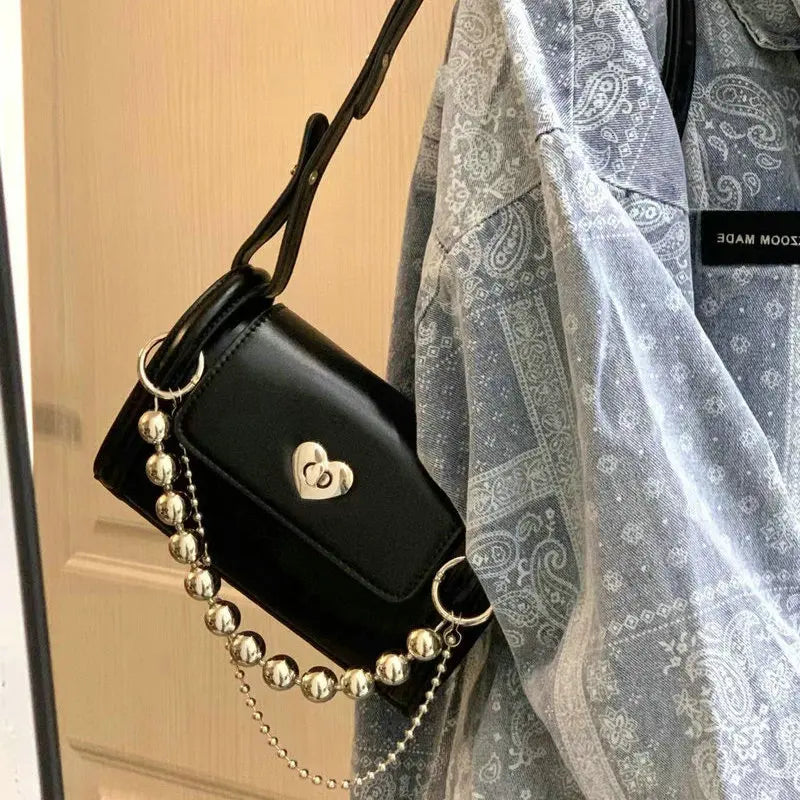 Love Chain Cylinder Bag Senior Sense One Shoulder Crossbody Bag