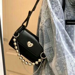 Love Chain Cylinder Bag Senior Sense One Shoulder Crossbody Bag