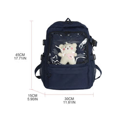 Lolita Bag Backpack for Teenage Girls Schoolbag Ladies Student