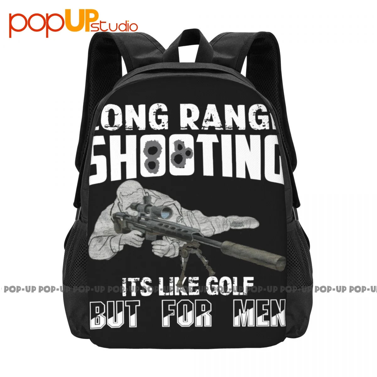 Long Range Shooting Backpack Large Capacity School Style Sports Bag