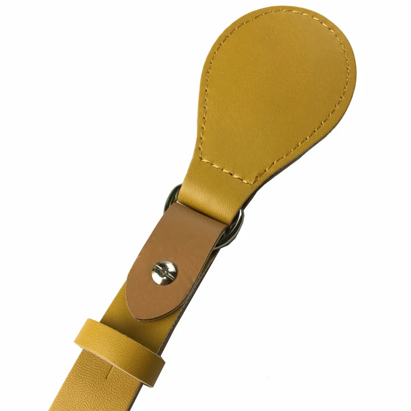 O Bag OCHIC Faux Leather Handles - Long Short Flat Handles with Removable Drop E