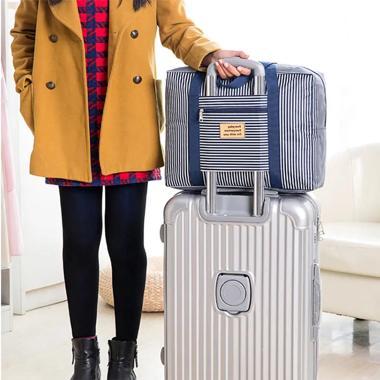 Large Capacity Travel Bag Waterproof Luggage Male Female Pull Rod