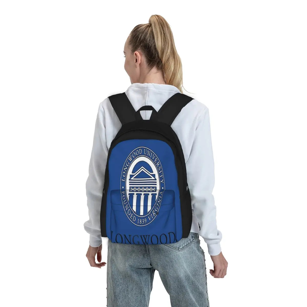 Longwood University Backpacks Men's Backpacks Bags For Women