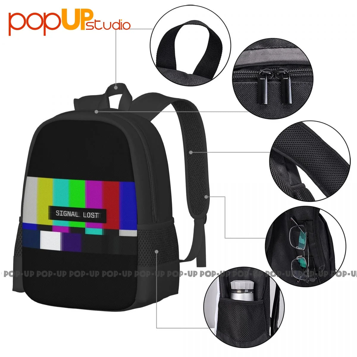 Lost Signal Backpack Large Capacity Eco Friendly Bags For Travel