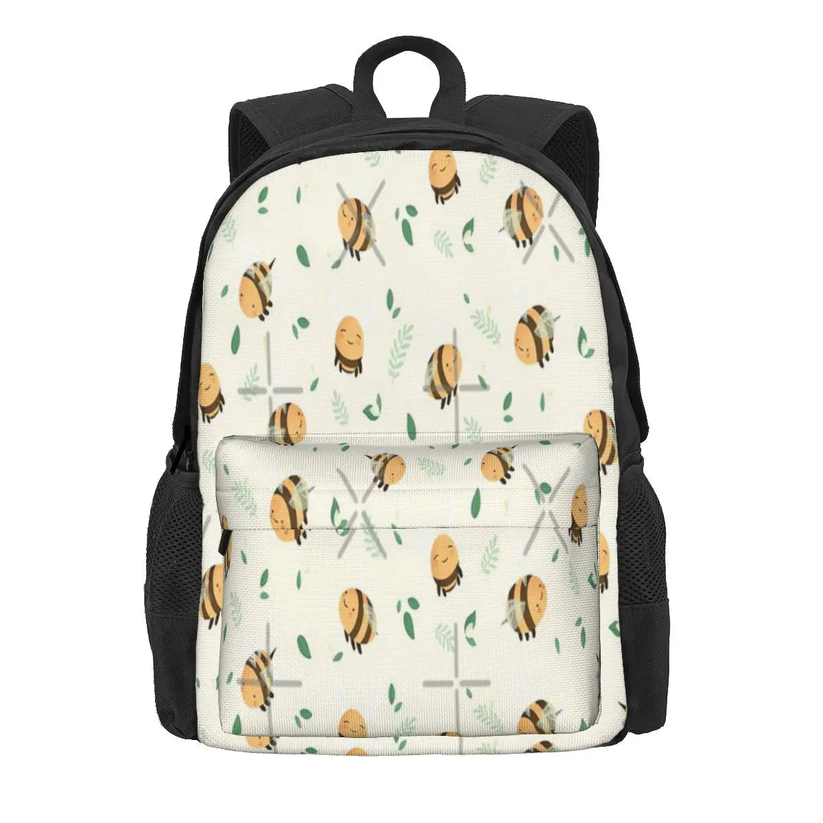 Bee Print Backpack for Men and Women