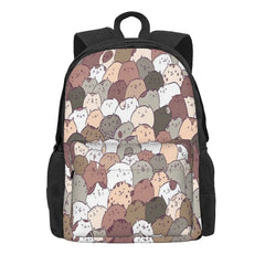 Lots Of Cats 1 Backpacks Men's Backpacks Bags For Women Zipper Anime Backpack