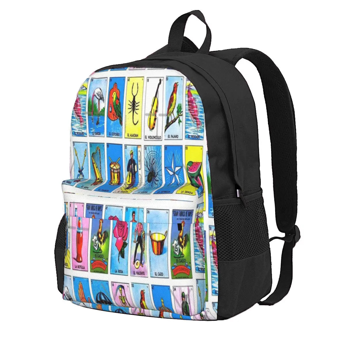 Lottery Mexican Bingo Backpacks Men Women Travel Bags Children