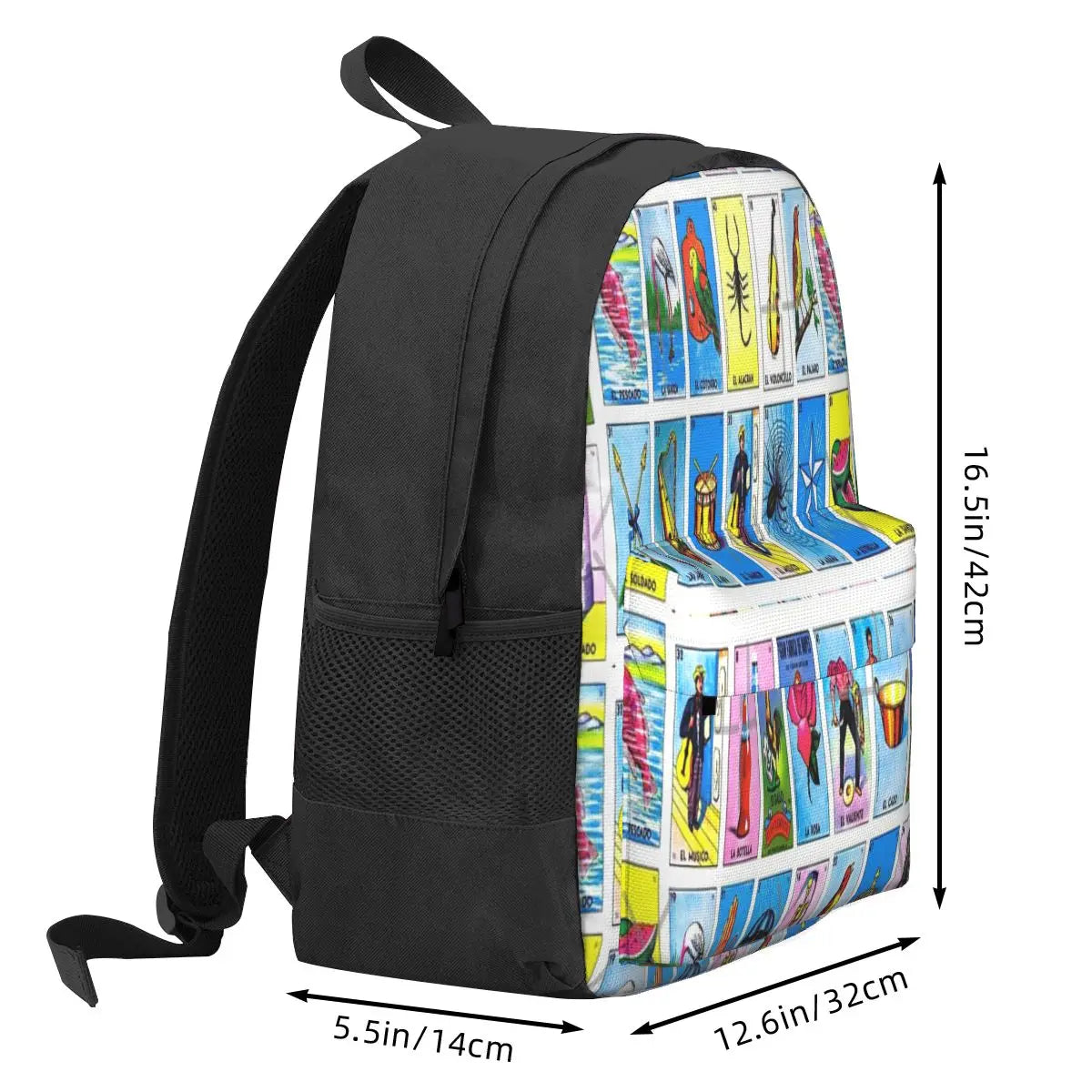 Lottery Mexican Bingo Backpacks Men Women Travel Bags Children