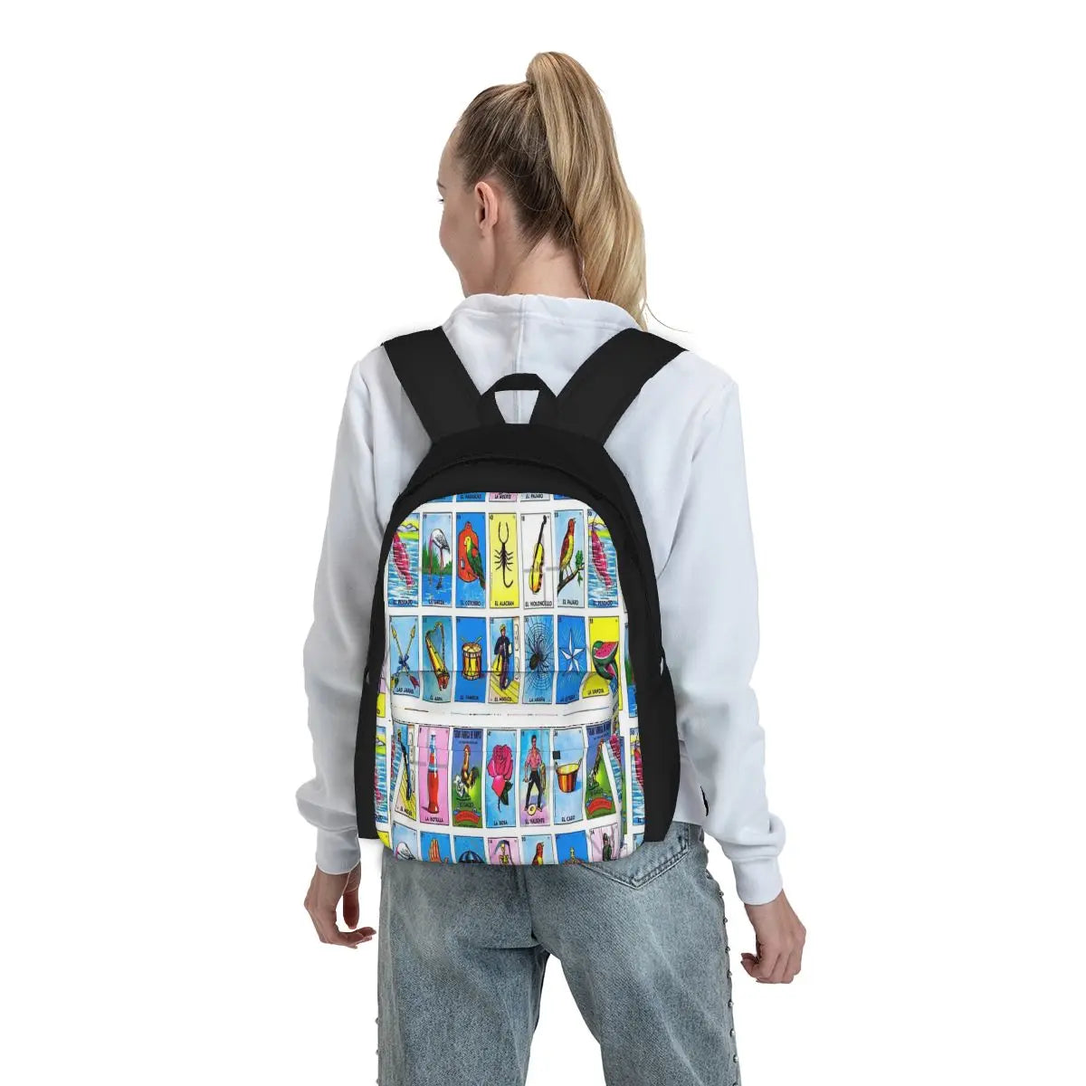 Lottery Mexican Bingo Backpacks Men Women Travel Bags Children