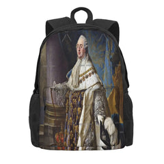 Louis XVI Painting Backpack Men's and Women's Bags